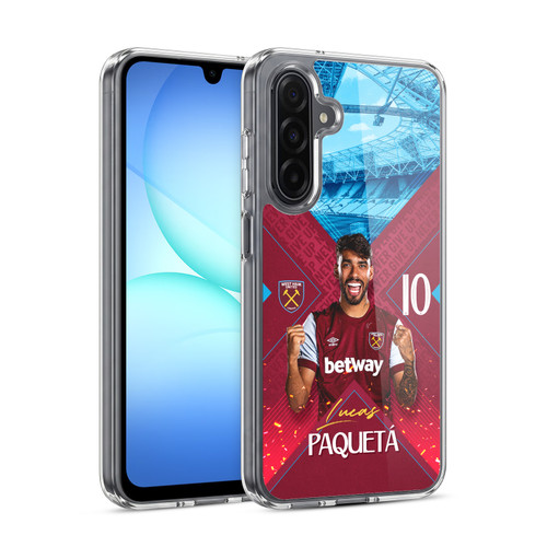 West Ham United FC 2023/24 First Team Lucas Paquetá Soft Gel Case for Samsung Galaxy A17 4G / 5G