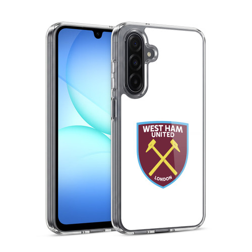 West Ham United FC Crest Full Colour White Soft Gel Case for Samsung Galaxy A17 4G / 5G