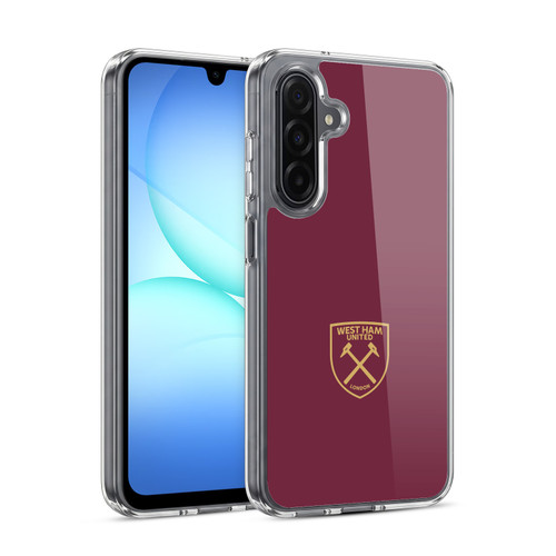 West Ham United FC Crest Gold Logo Soft Gel Case for Samsung Galaxy A17 4G / 5G