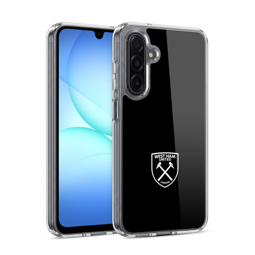 West Ham United FC Crest White Logo Soft Gel Case for Samsung Galaxy A17 4G / 5G