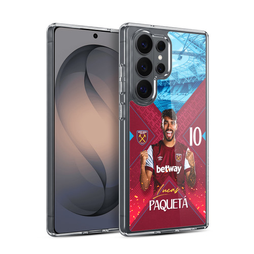 West Ham United FC 2023/24 First Team Lucas Paquetá Soft Gel Case for Samsung Galaxy S26 Ultra