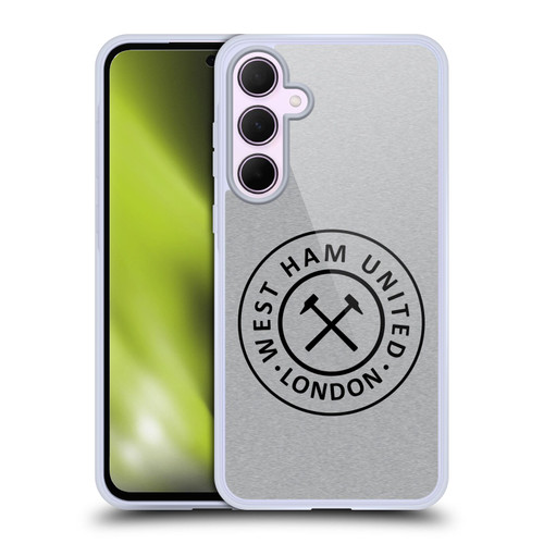 West Ham United FC Crest Graphics London Soft Gel Case for Samsung Galaxy A35 5G