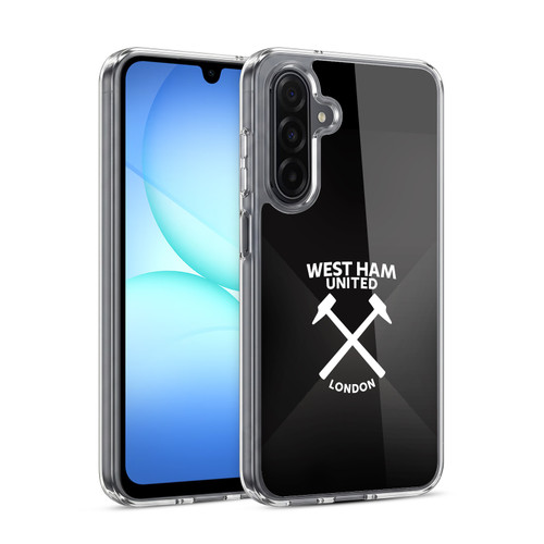 West Ham United FC Hammer Marque Kit Black & White Gradient Soft Gel Case for Samsung Galaxy A17 4G / 5G