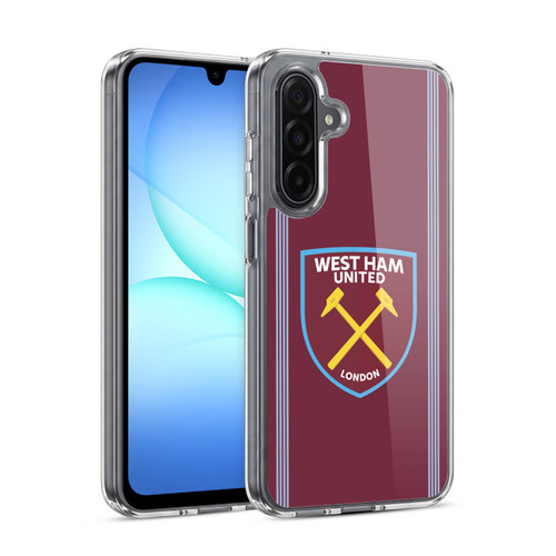 West Ham United FC 2025/26 Crest Kit Home Soft Gel Case for Samsung Galaxy A17 4G / 5G