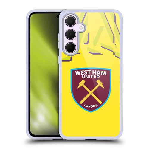 West Ham United FC 2019/20 Crest Kit Away Goalkeeper Soft Gel Case for Samsung Galaxy A35 5G