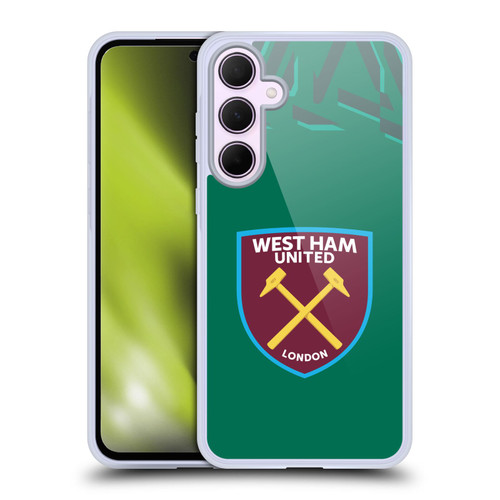 West Ham United FC 2019/20 Crest Kit Home Goalkeeper Soft Gel Case for Samsung Galaxy A35 5G