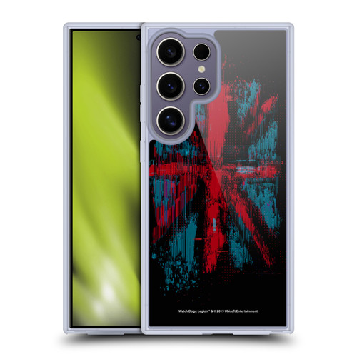 Watch Dogs Legion Key Art Flag Glitch Soft Gel Case for Samsung Galaxy S25 Ultra & MagSafe