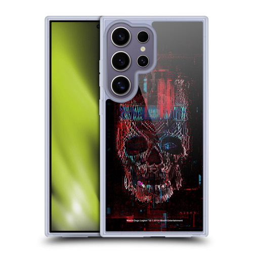 Watch Dogs Legion Key Art Skull Glitch Soft Gel Case for Samsung Galaxy S25 Ultra & MagSafe