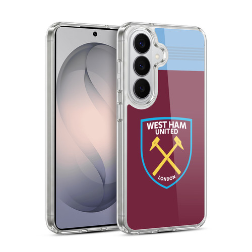 West Ham United FC 2019/20 Crest Kit Home Soft Gel Case for Samsung Galaxy S26