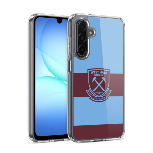West Ham United FC 2020/21 Crest Kit Away Soft Gel Case for Samsung Galaxy A17 4G / 5G