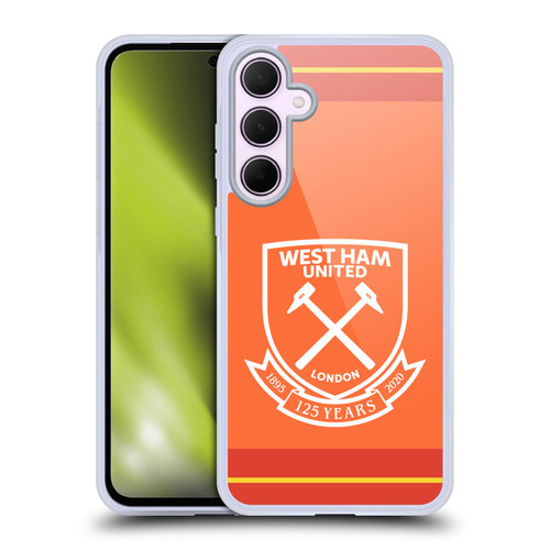 West Ham United FC 2020/21 Crest Kit Away Goalkeeper Soft Gel Case for Samsung Galaxy A35 5G
