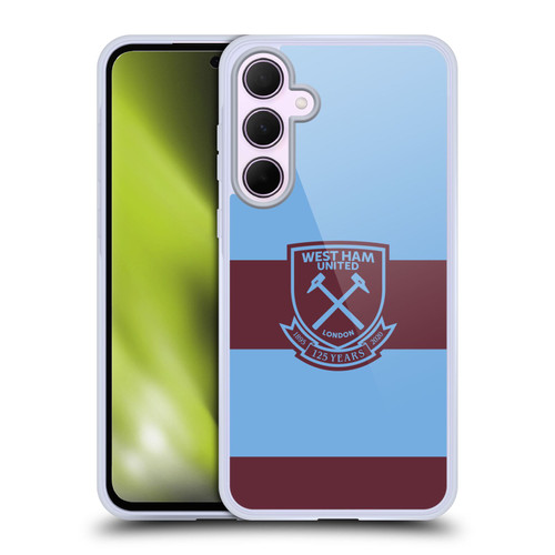 West Ham United FC 2020/21 Crest Kit Away Soft Gel Case for Samsung Galaxy A35 5G