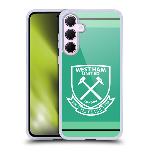 West Ham United FC 2020/21 Crest Kit Home Goalkeeper Soft Gel Case for Samsung Galaxy A35 5G