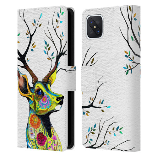 Pixie Cold Animals King Of The Forest Leather Book Wallet Case Cover For OPPO Reno4 Z 5G