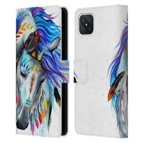 Pixie Cold Animals Spirit Leather Book Wallet Case Cover For OPPO Reno4 Z 5G