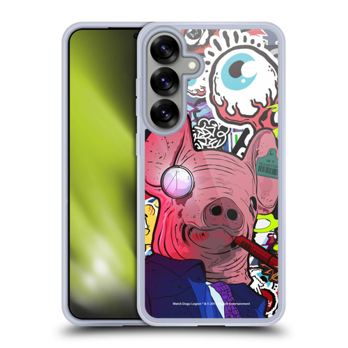 Watch Dogs Legion Street Art Winston Stickerbomb Soft Gel Case for Samsung Galaxy S25+ & MagSafe