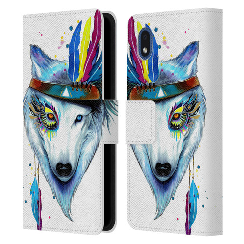 Pixie Cold Animals Warrior Leather Book Wallet Case Cover For Samsung Galaxy A01 Core (2020)