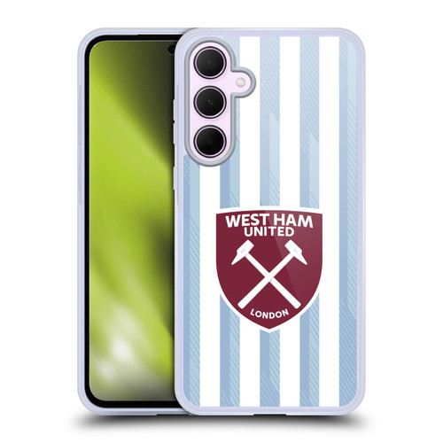 West Ham United FC 2021/22 Crest Kit Away Soft Gel Case for Samsung Galaxy A35 5G