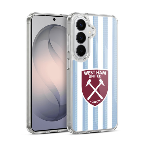 West Ham United FC 2021/22 Crest Kit Away Soft Gel Case for Samsung Galaxy S26 Plus
