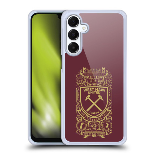 West Ham United FC 125 Year Anniversary Thames Iron Works FC Soft Gel Case for Samsung Galaxy A16 5G & MagSafe