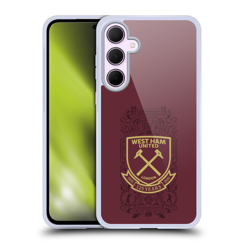 West Ham United FC 125 Year Anniversary Thames Iron Works FC 2 Soft Gel Case for Samsung Galaxy A35 5G