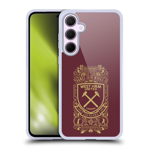 West Ham United FC 125 Year Anniversary Thames Iron Works FC Soft Gel Case for Samsung Galaxy A35 5G