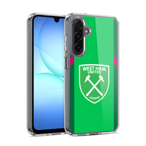 West Ham United FC 2023/24 Crest Kit Home Goalkeeper Soft Gel Case for Samsung Galaxy A17 4G / 5G