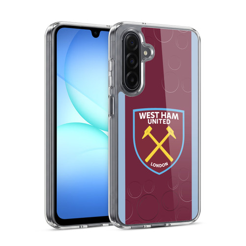 West Ham United FC 2023/24 Crest Kit Home Soft Gel Case for Samsung Galaxy A17 4G / 5G