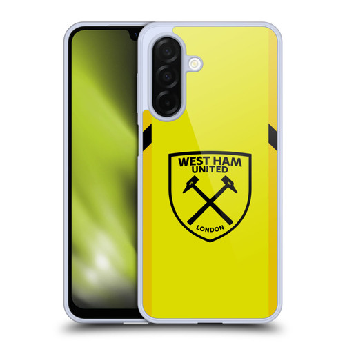West Ham United FC 2023/24 Crest Kit Away Goalkeeper Soft Gel Case for Samsung Galaxy A26 5G