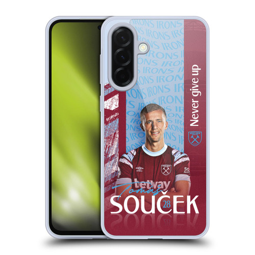 West Ham United FC 2022/23 First Team Tomas Soucek Soft Gel Case for Samsung Galaxy A36 5G