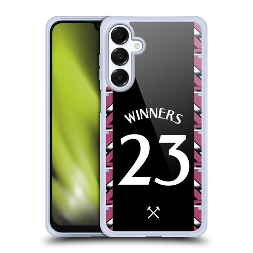 West Ham United FC 2023 Winners Away Kit Soft Gel Case for Samsung Galaxy A16 5G & MagSafe