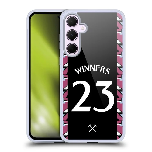 West Ham United FC 2023 Winners Away Kit Soft Gel Case for Samsung Galaxy A35 5G