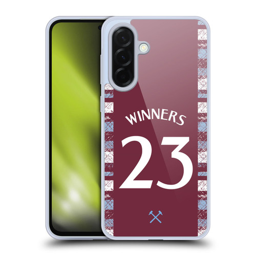West Ham United FC 2023 Winners Home Kit Soft Gel Case for Samsung Galaxy A36 5G