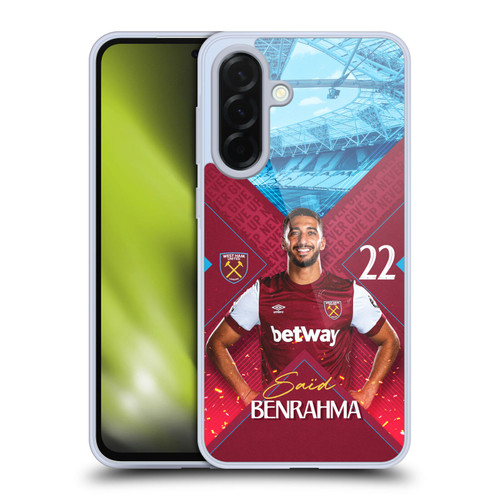 West Ham United FC 2023/24 First Team Saïd Benrahma Soft Gel Case for Samsung Galaxy A36 5G