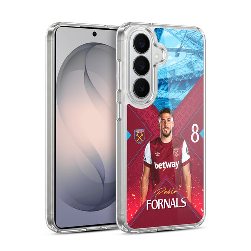 West Ham United FC 2023/24 First Team Pablo Fornals Soft Gel Case for Samsung Galaxy S26