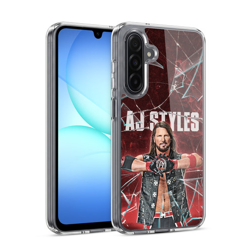 WWE Aj Styles Shattered Glass Soft Gel Case for Samsung Galaxy A17 4G / 5G