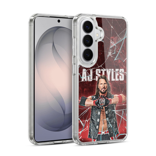 WWE Aj Styles Shattered Glass Soft Gel Case for Samsung Galaxy S26