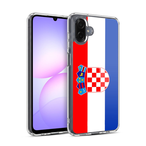 Head Case Designs Football World Flags Group 2 Croatia Croatian Hrvatska Adriatic Soft Gel Case for Samsung Galaxy A07 5G