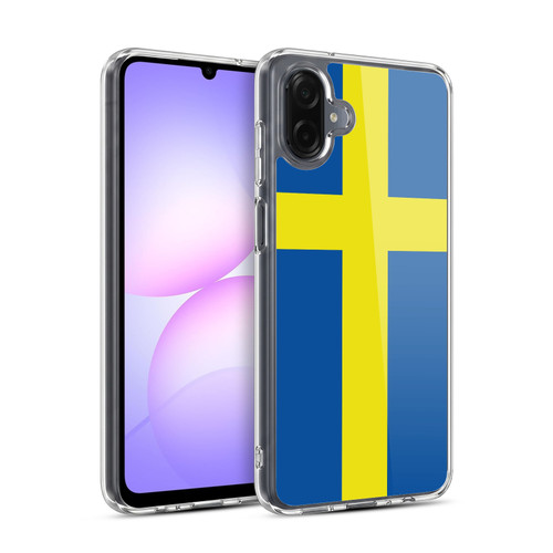 Head Case Designs Football World Flags Group 2 Sweden Swedish Sverige Nordic Soft Gel Case for Samsung Galaxy A07 5G