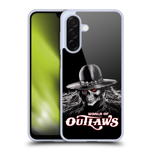 World of Outlaws Skull Rock Graphics Logo Soft Gel Case for Samsung Galaxy A26 5G