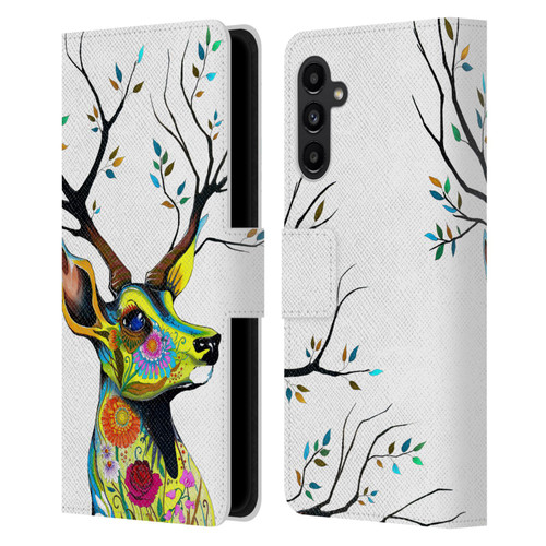 Pixie Cold Animals King Of The Forest Leather Book Wallet Case Cover For Samsung Galaxy A13 5G (2021)