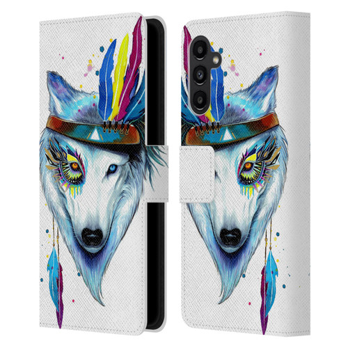 Pixie Cold Animals Warrior Leather Book Wallet Case Cover For Samsung Galaxy A13 5G (2021)