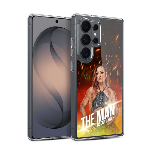 WWE Becky Lynch The Man Portrait Soft Gel Case for Samsung Galaxy S26 Ultra