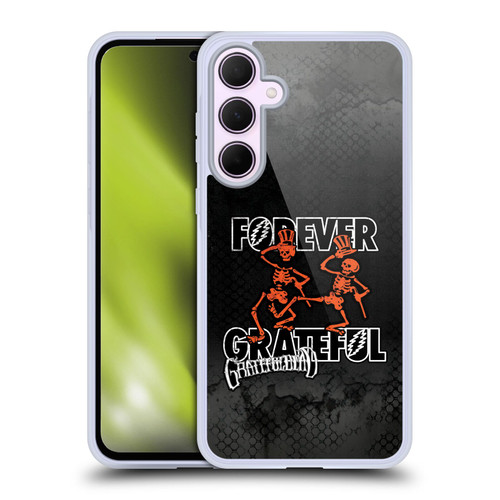 Grateful Dead Graphics Dancing Skeletons Soft Gel Case for Samsung Galaxy A35 5G