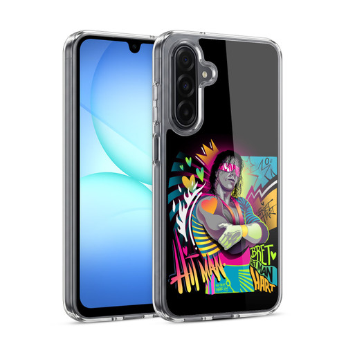 WWE Bret Hart Neon Art Soft Gel Case for Samsung Galaxy A17 4G / 5G