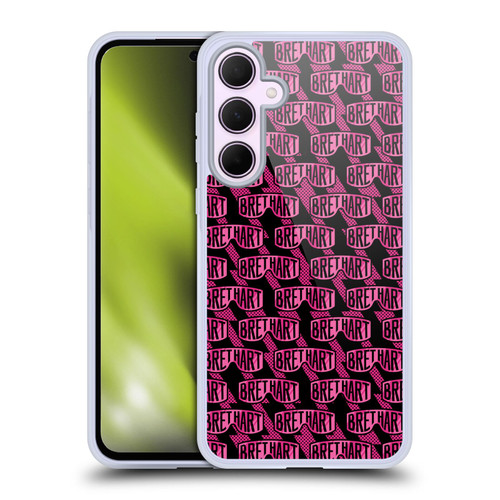WWE Bret Hart Pattern Soft Gel Case for Samsung Galaxy A35 5G
