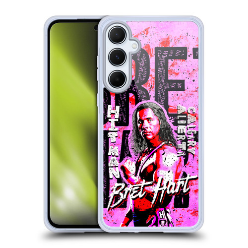 WWE Bret Hart Graphics Soft Gel Case for Samsung Galaxy A55 5G