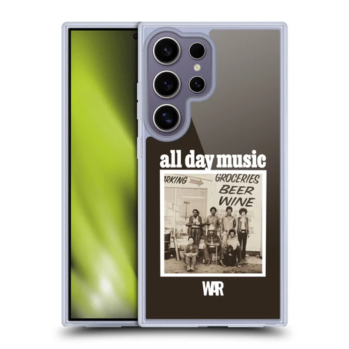 War Graphics All Day Music Album Soft Gel Case for Samsung Galaxy S25 Ultra & MagSafe