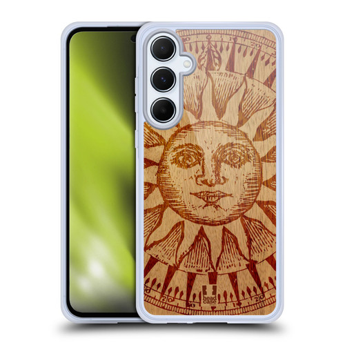 Head Case Designs Wood Art Sun Soft Gel Case for Samsung Galaxy A55 5G