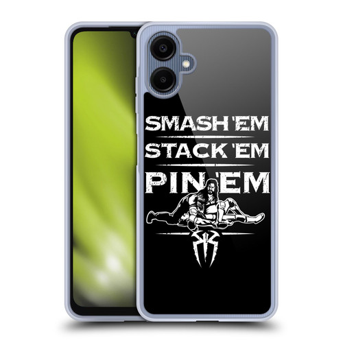WWE R. Reigns Graphics Smash Em Stack Em Pin Em Soft Gel Case for Samsung Galaxy A06 4G / 5G